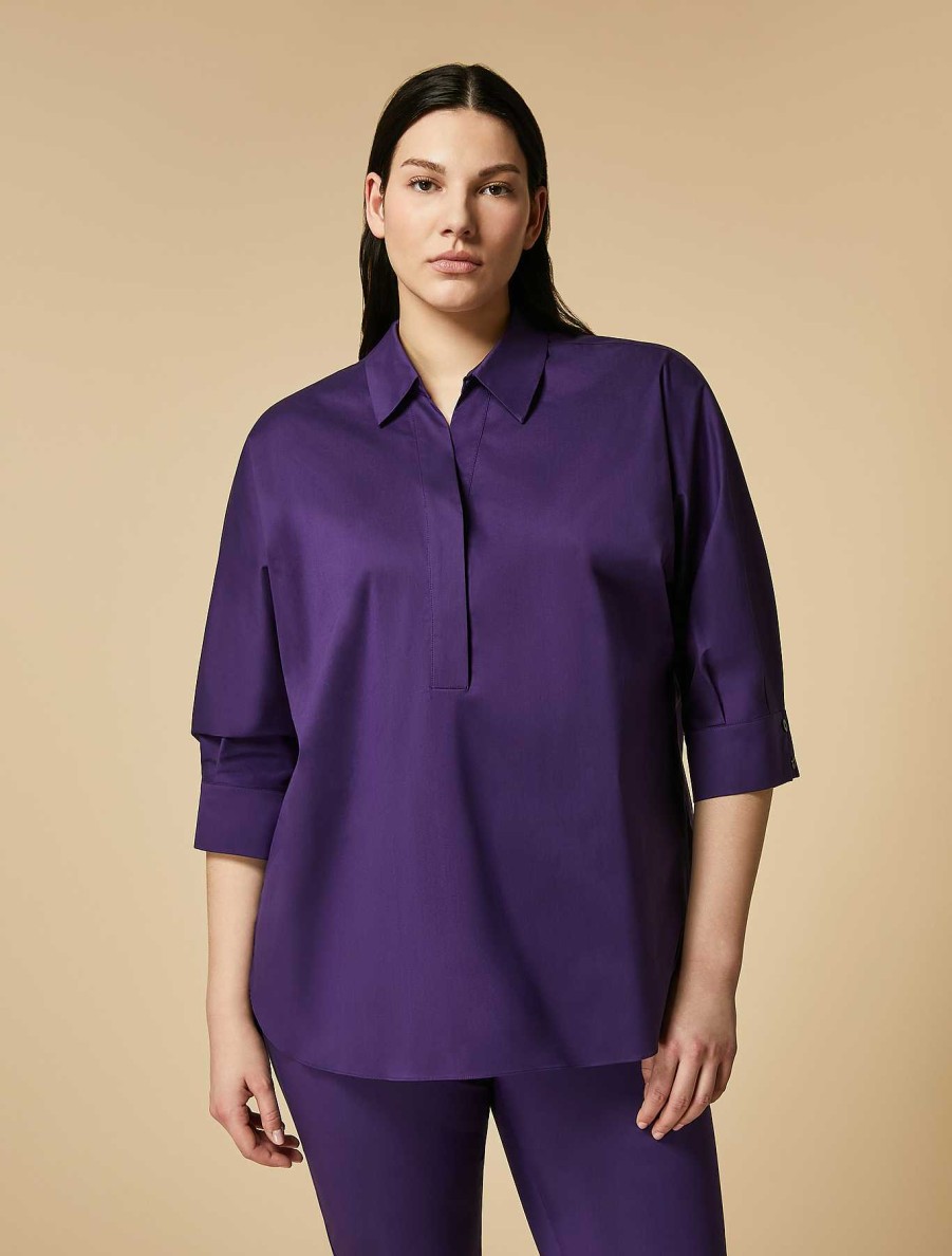 Blouses & Shirts | Marina Rinaldi Poplin Tunic