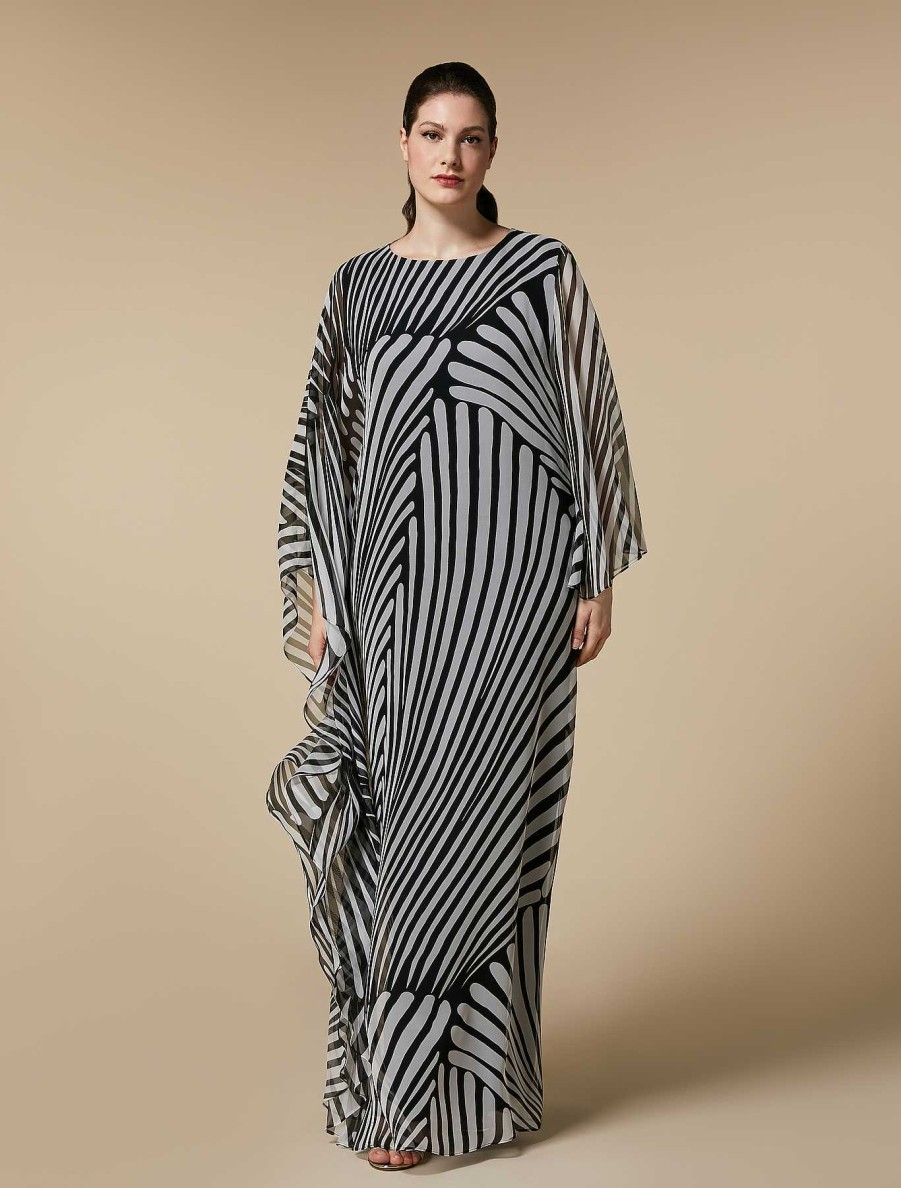 Dresses | Marina Rinaldi Printed Georgette Dress