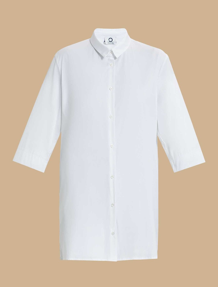 Blouses & Shirts | Marina Rinaldi Cotton-Blend Poplin Tunic