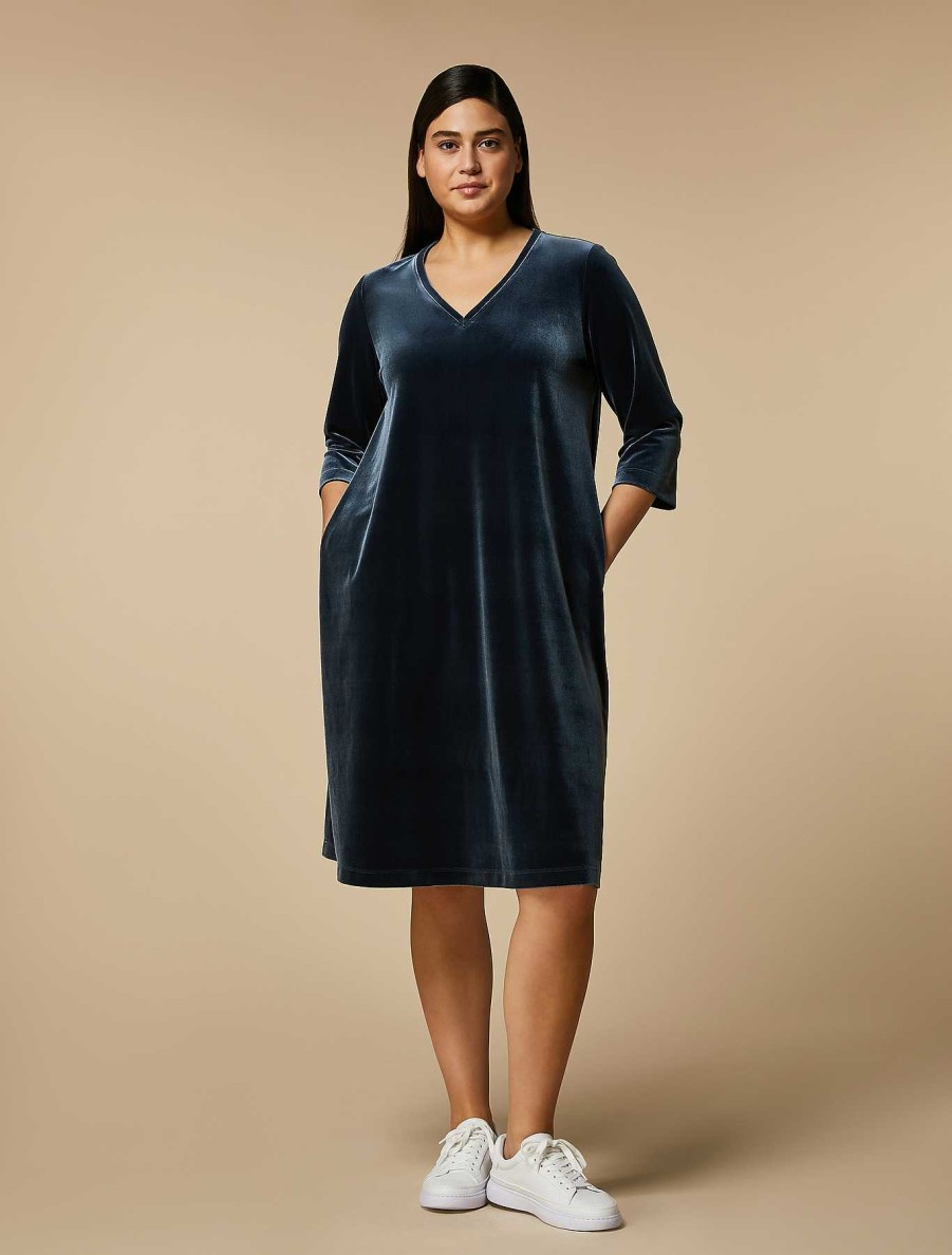 Dresses | Marina Rinaldi Velvet Jersey Dress