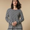 Knitwear | Marina Rinaldi Jacquard Viscose Sweater