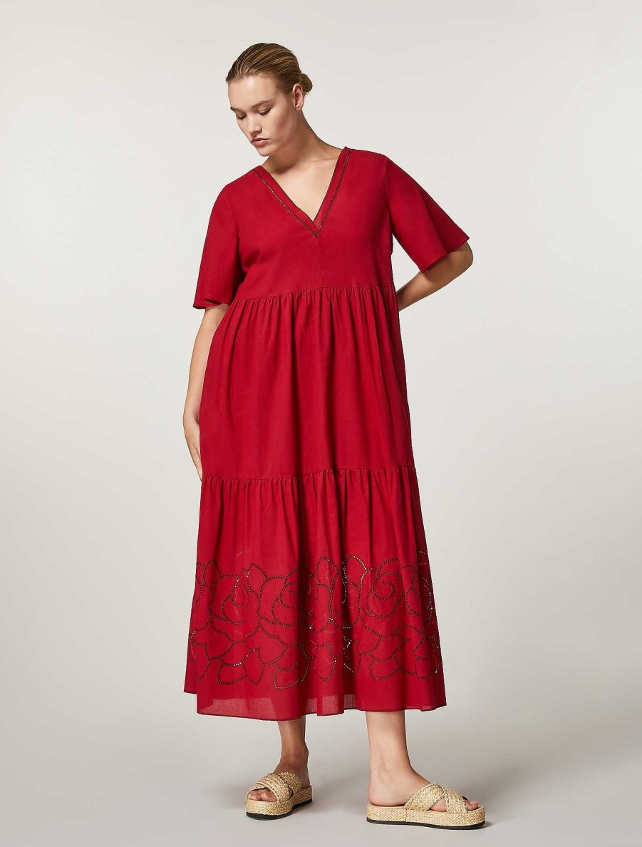 Dresses | Marina Rinaldi Cotton Voile Dress