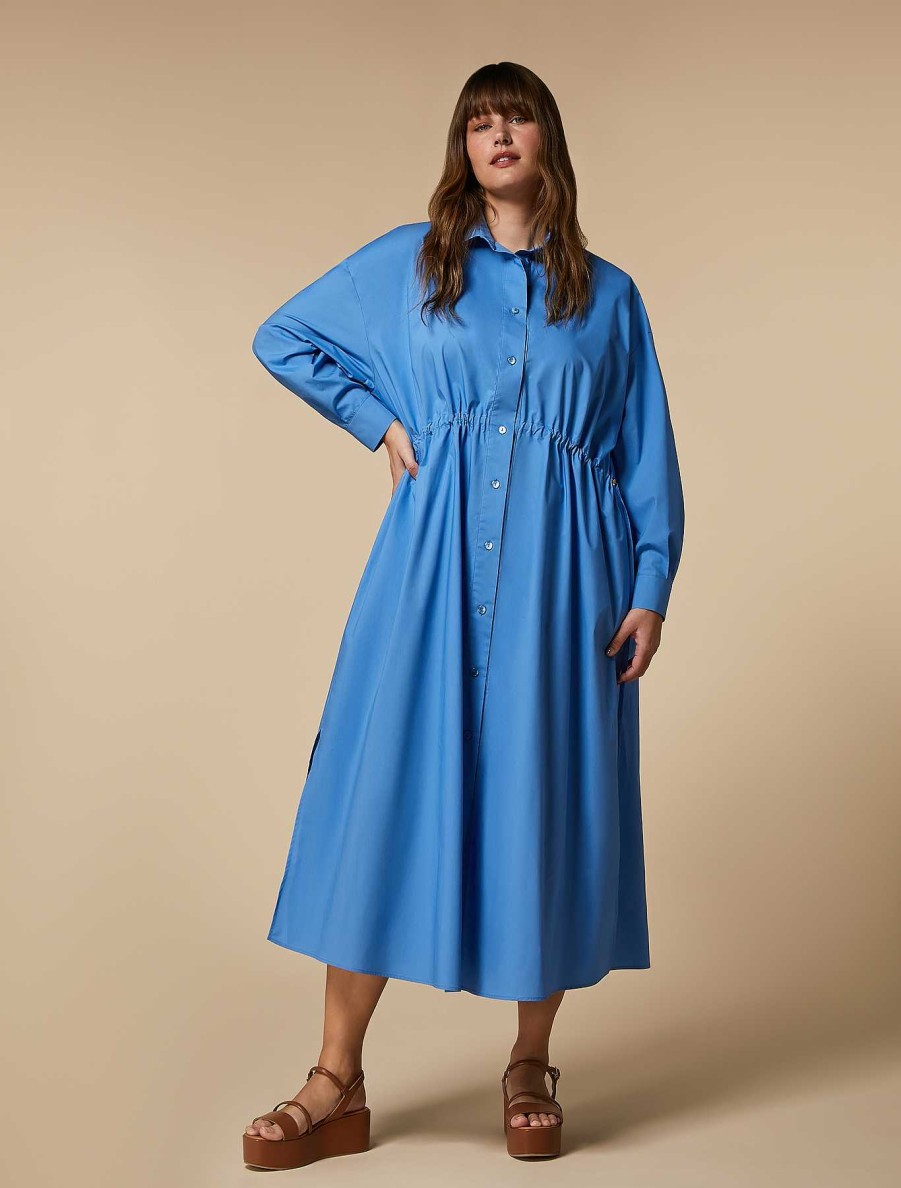 Dresses | Marina Rinaldi Poplin Shirt Dress