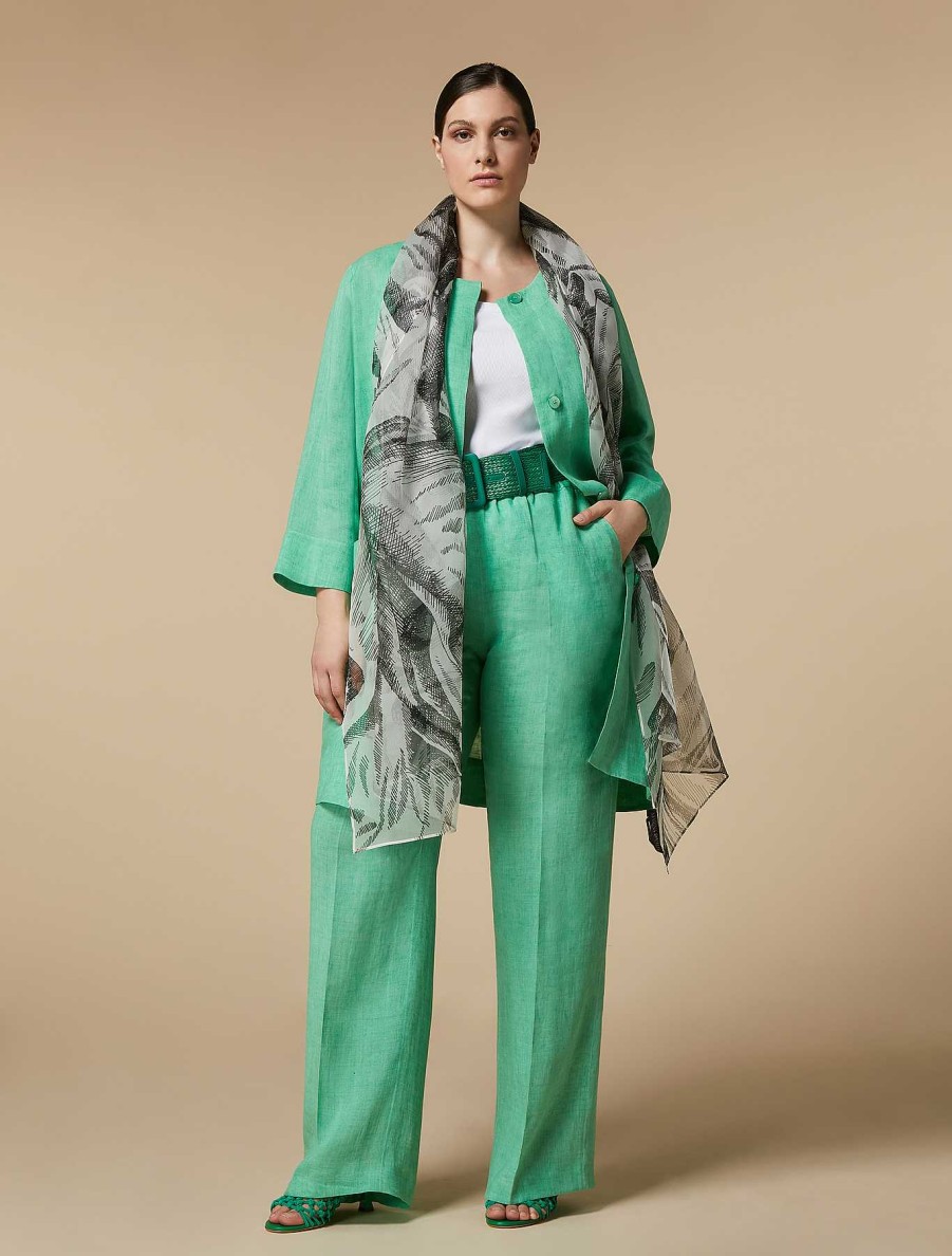 Essential | Marina Rinaldi Linen Duster Coat