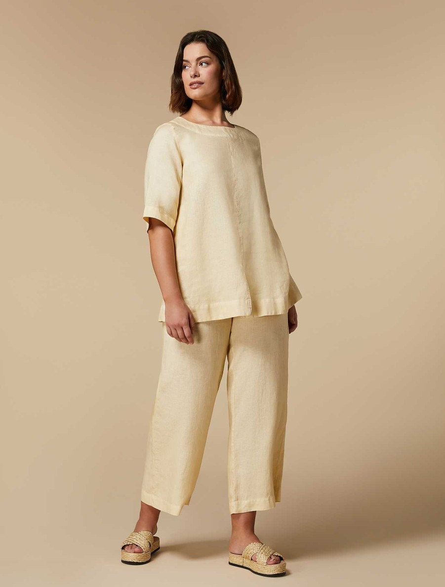 Trousers | Marina Rinaldi Linen Trousers