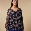 Blouses & Shirts | Marina Rinaldi Printed Georgette Blouse