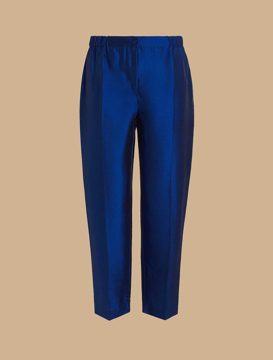 Formalwear | Marina Rinaldi Pure Silk Shantung Trousers