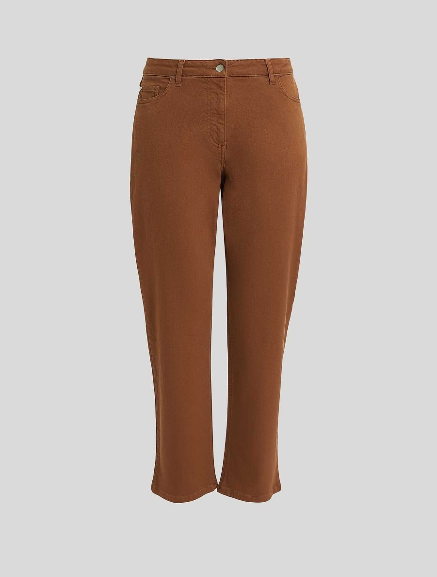 Trousers | Marina Rinaldi Cotton Trousers