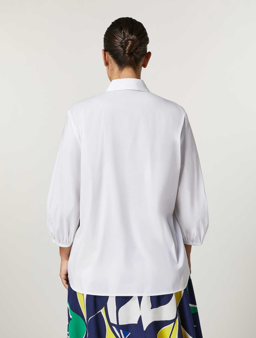 Blouses & Shirts | Marina Rinaldi Cotton Poplin Shirt