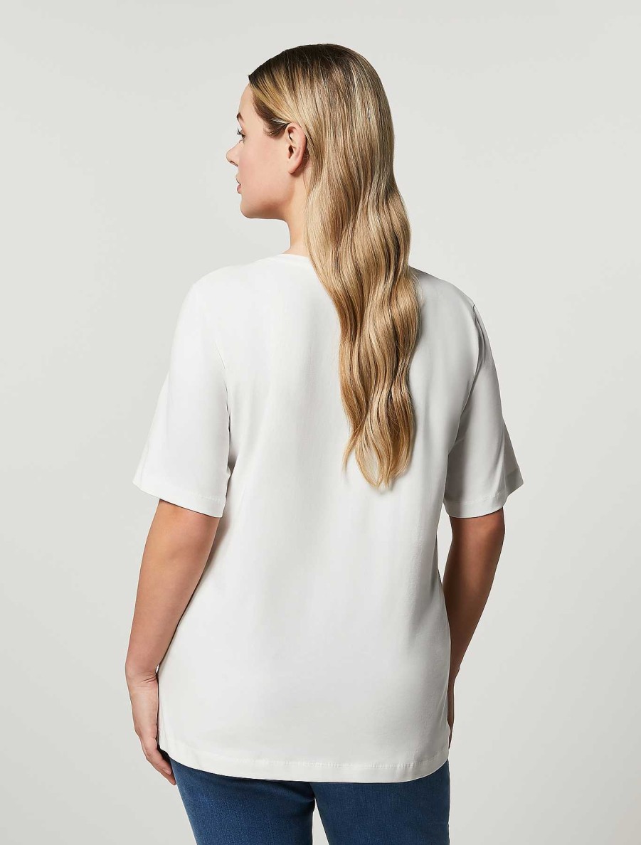 Tops & T-Shirts | Marina Rinaldi Cotton Jersey T-Shirt