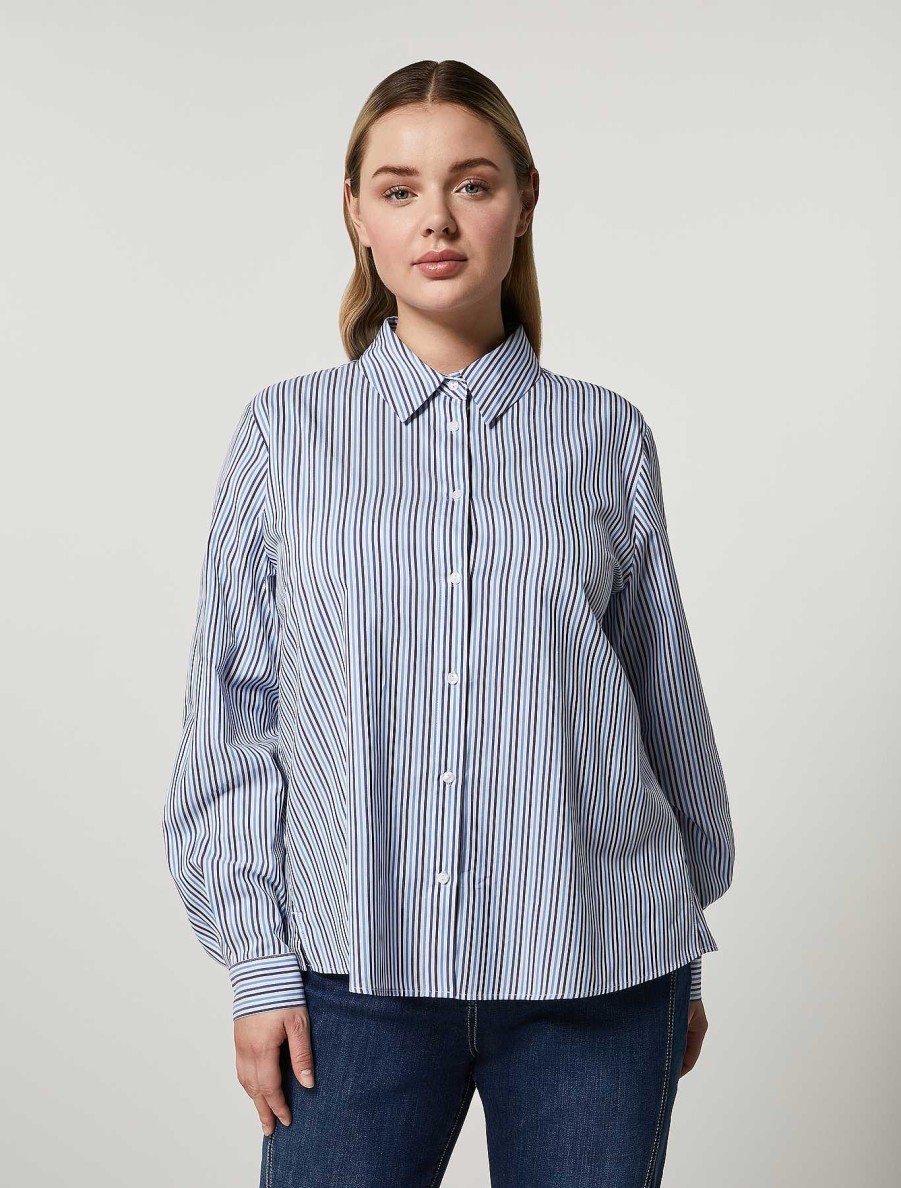 Blouses & Shirts | Marina Rinaldi Cotton And Viscose Shirt