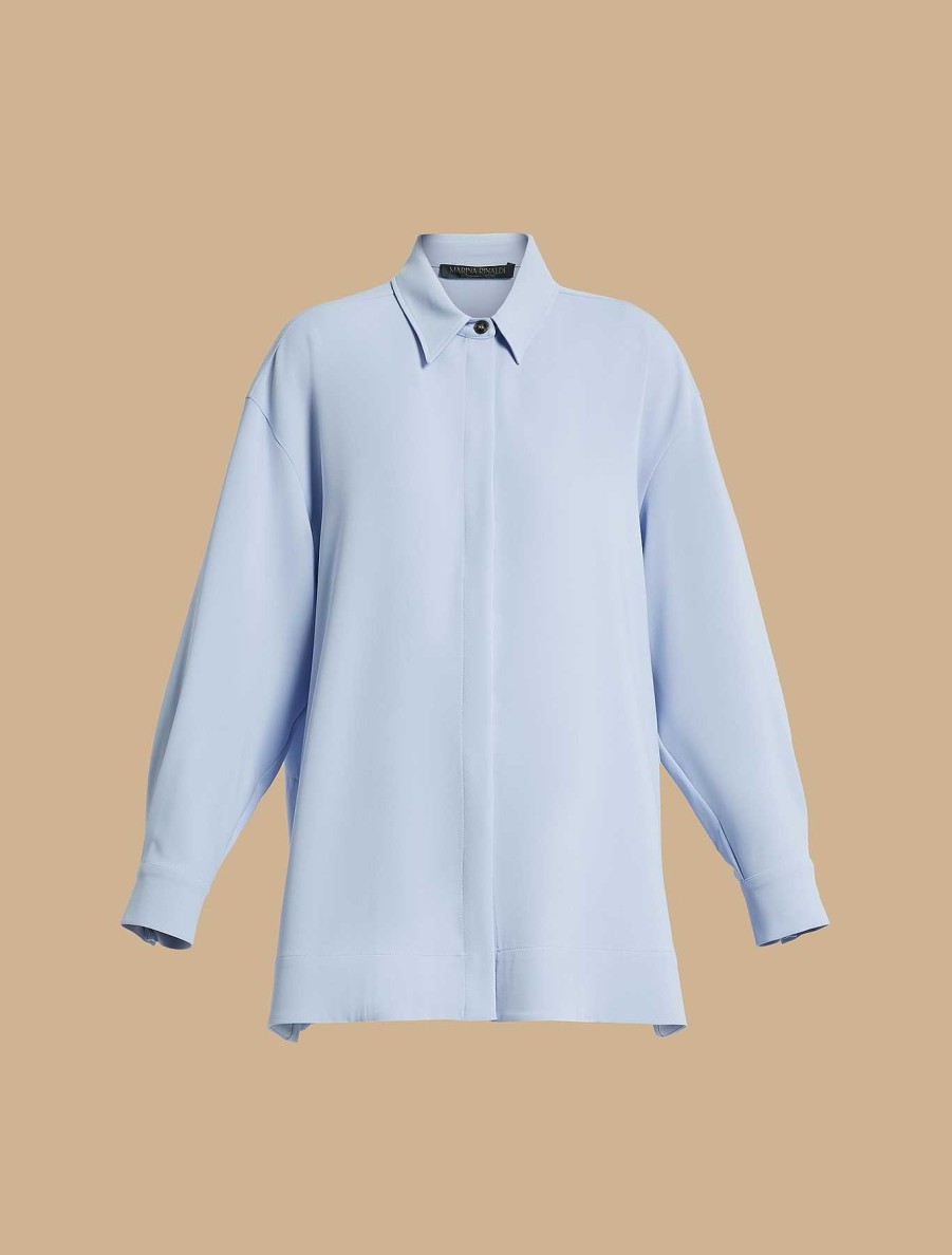 Blouses & Shirts | Marina Rinaldi Triacetate Cady Tunic