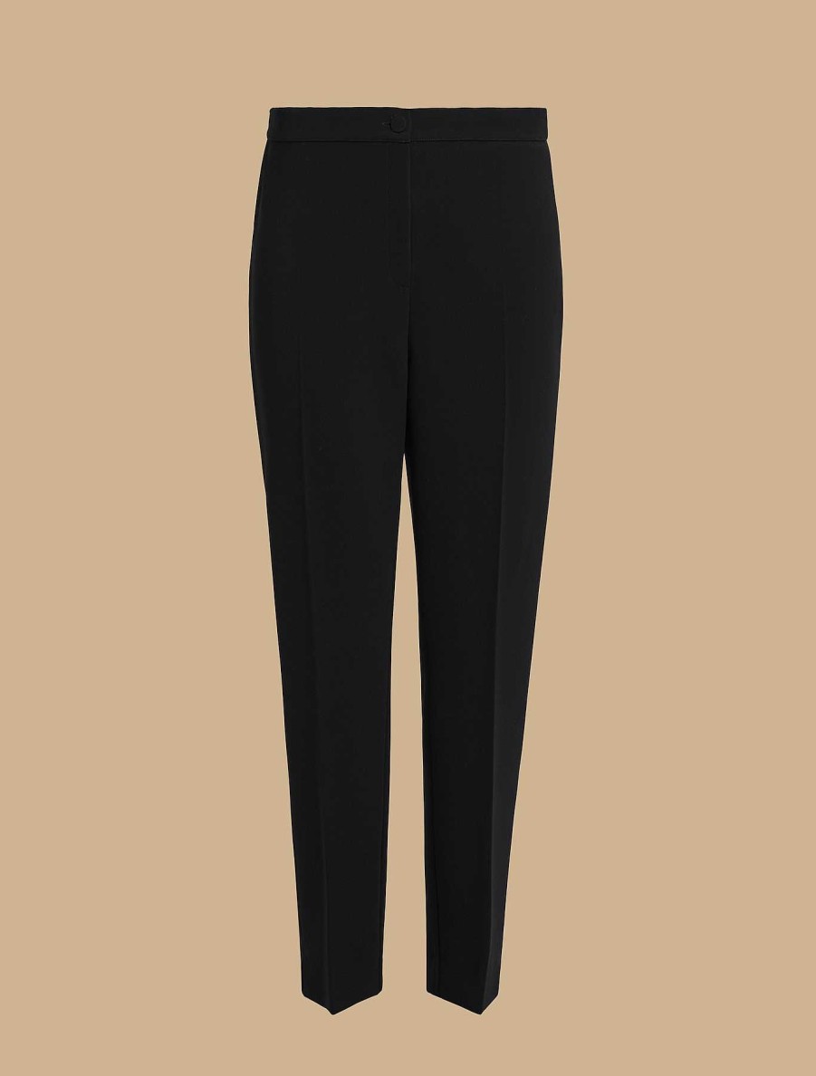 Trousers | Marina Rinaldi Slim-Fit Triacetate Trousers