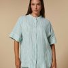 Blouses & Shirts | Marina Rinaldi Yarn-Dyed Linen Tunic