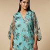 Blouses & Shirts | Marina Rinaldi Embroidered Tulle Tunic