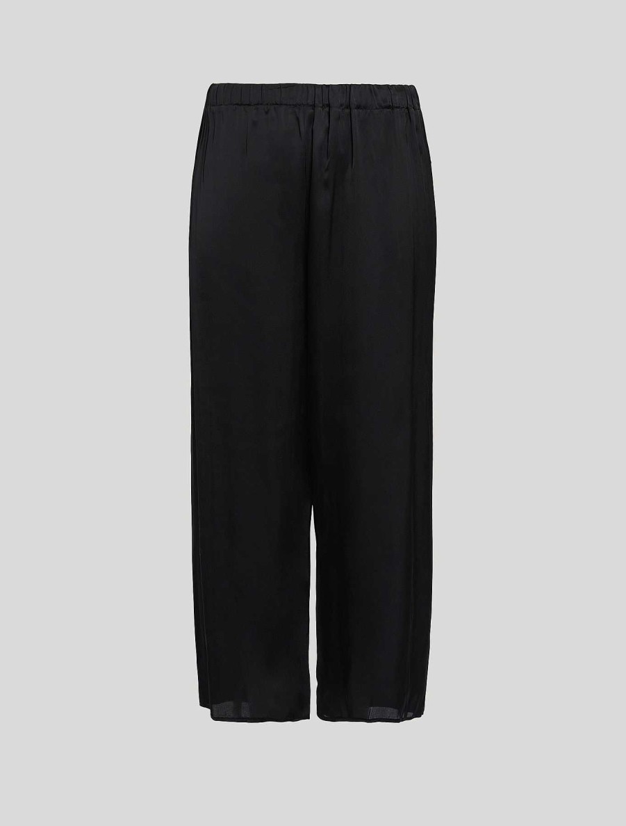 Trousers | Marina Rinaldi Viscose Satin Trousers