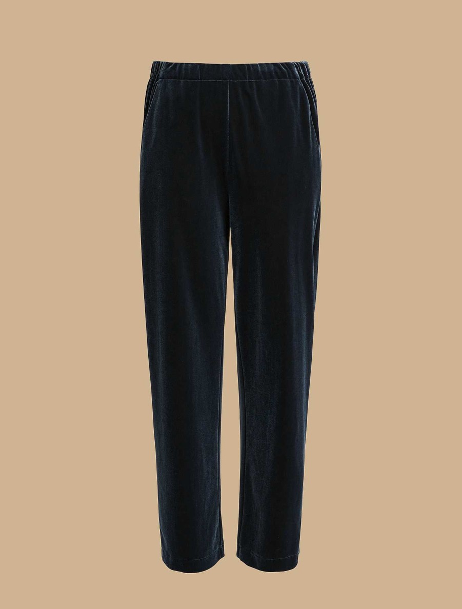 Trousers | Marina Rinaldi Velvet Jersey Trousers