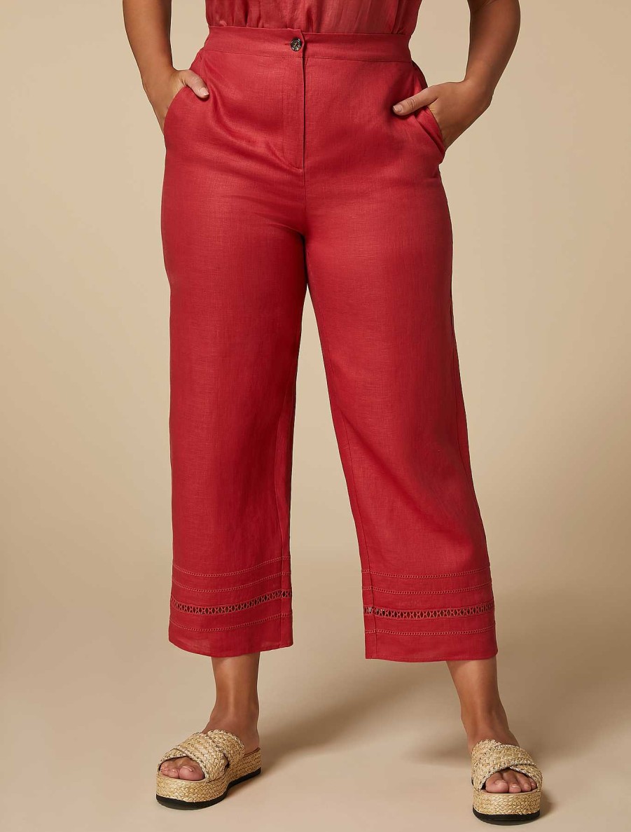 Trousers | Marina Rinaldi Linen Trousers