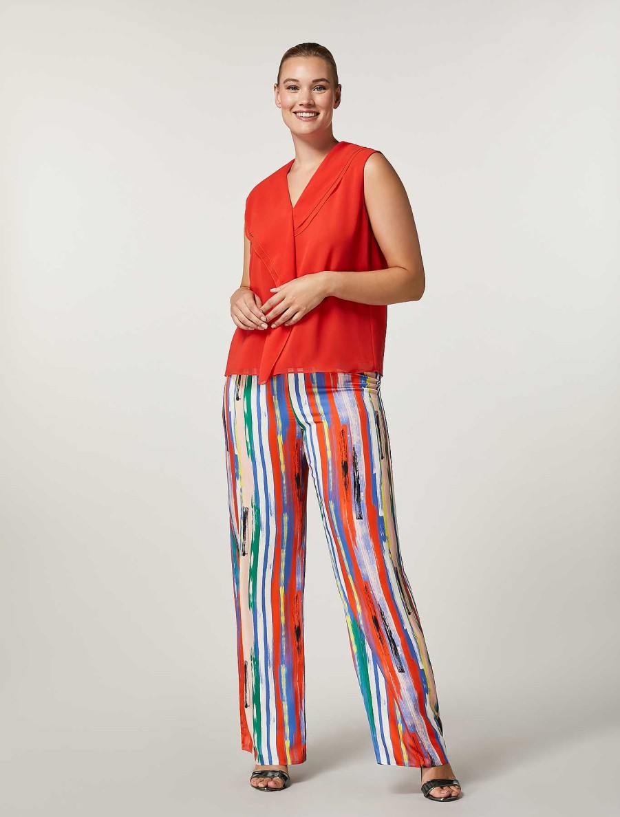 Trousers | Marina Rinaldi Viscose Trousers