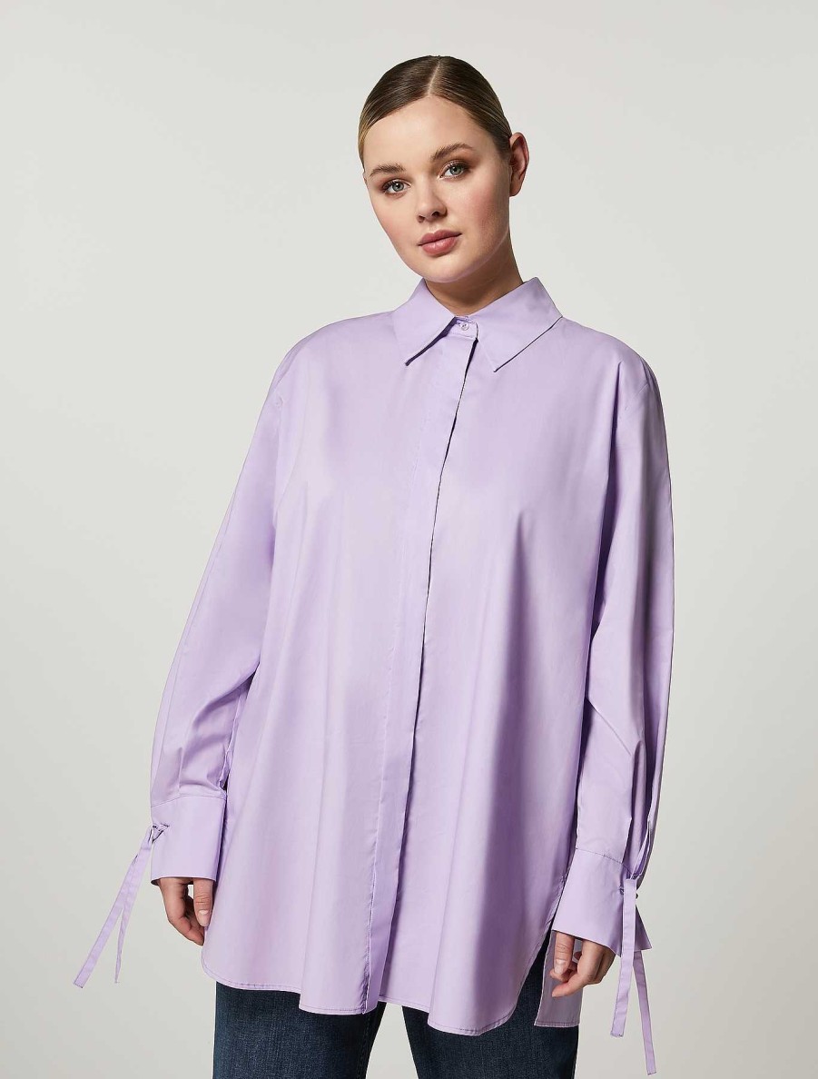 Blouses & Shirts | Marina Rinaldi Cotton Poplin Shirt