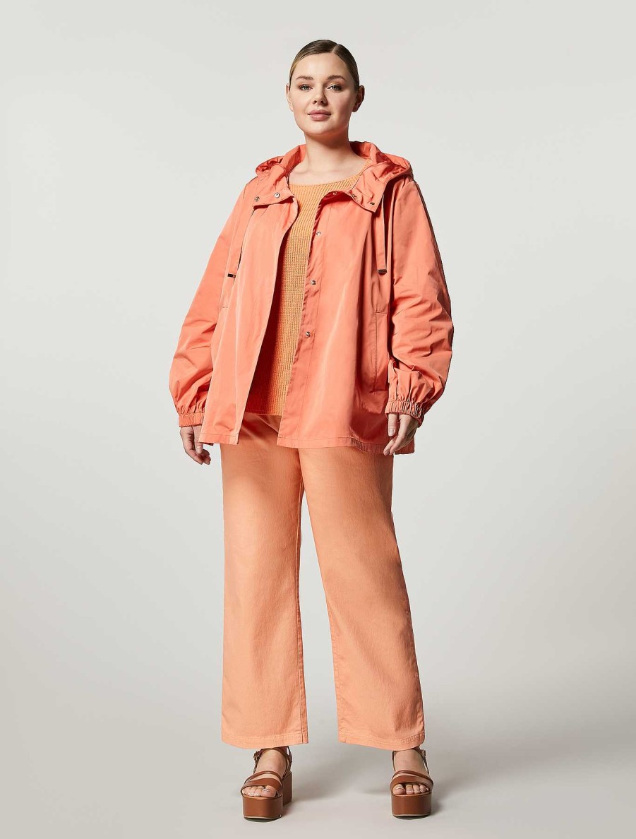 Coats & Trench Coats | Marina Rinaldi Short Parka In Water-Repellent Memory Fabric