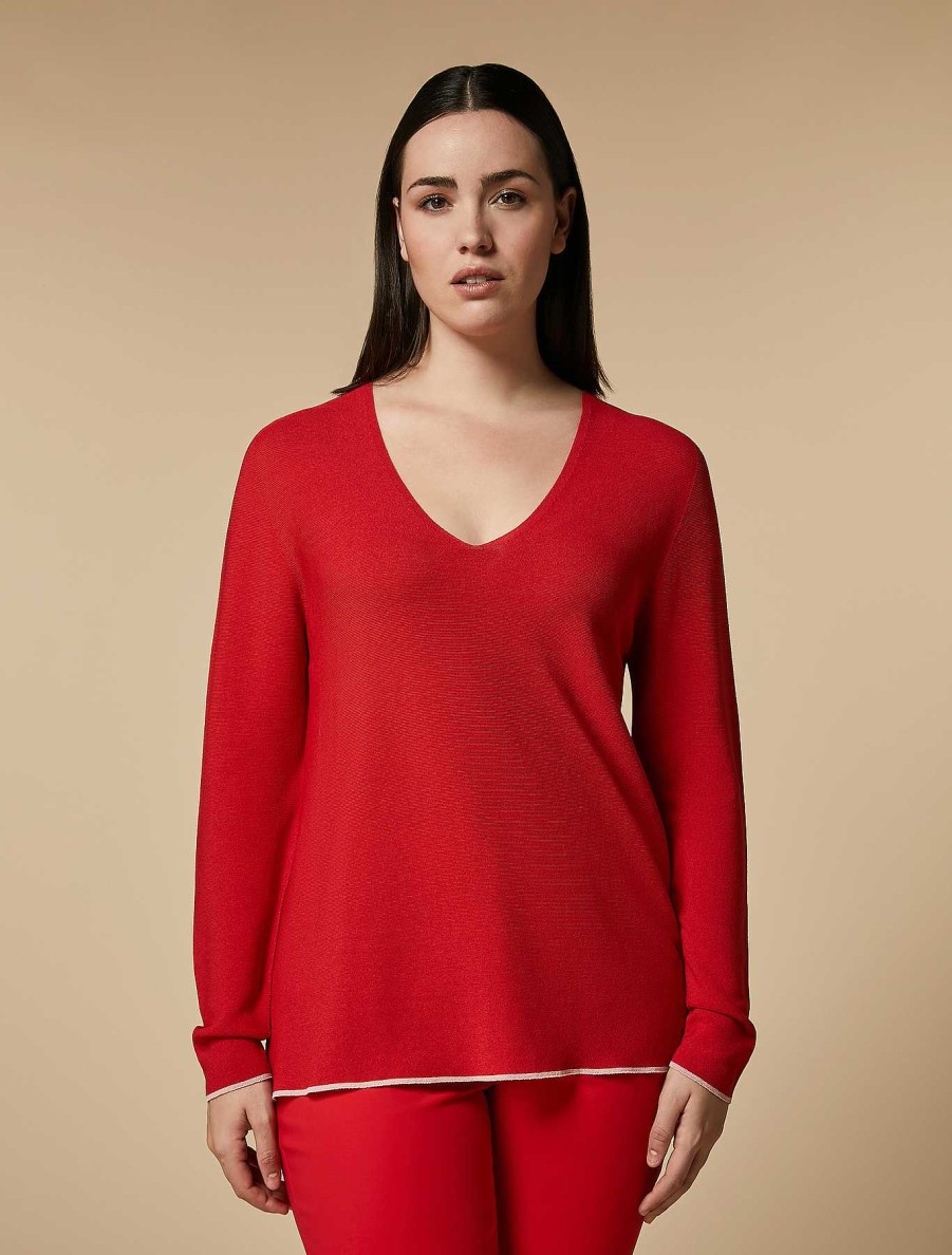 Knitwear | Marina Rinaldi Viscose Sweater