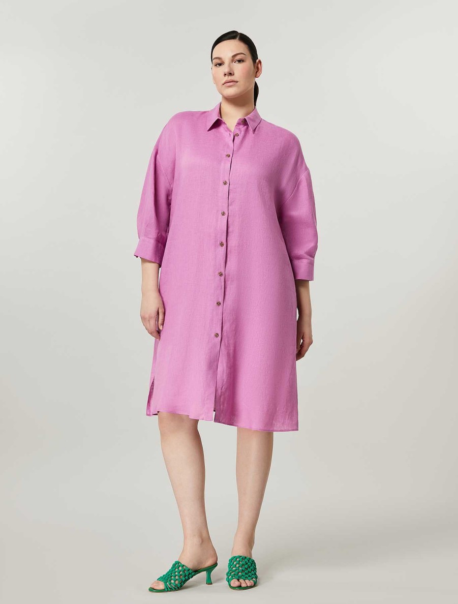 Dresses | Marina Rinaldi Linen Canvas Dress