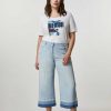 Trousers | Marina Rinaldi Cotton Denim Trousers