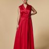 Dresses | Marina Rinaldi Long Envers Satin Dress